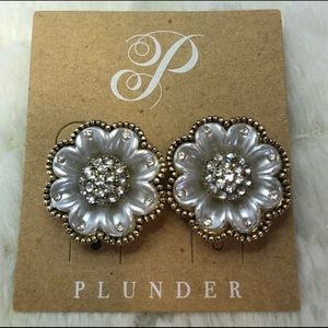 Stunning Sparkle Flower Earrings